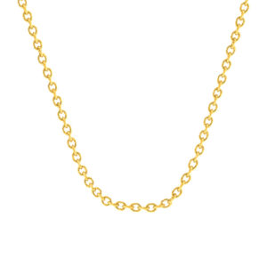 Chaine forçat plaqué d'or 18-50cm